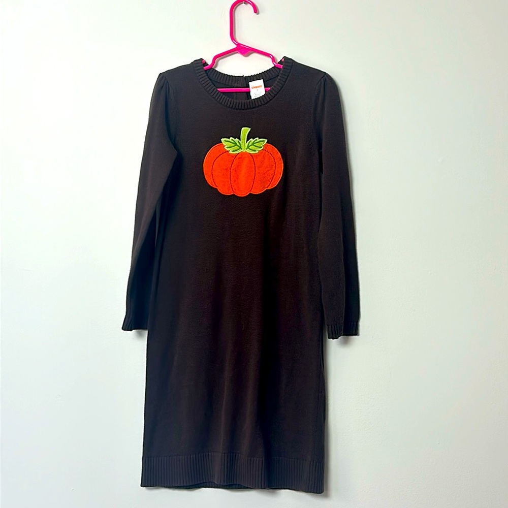 Pumpkin Brown Sweater Dress